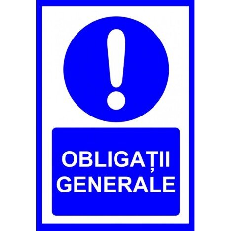 Placuta pentru obligatii generale